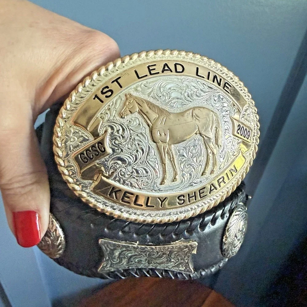 1st Lead Line Western Belt Buckle‎ Concho Belt 2009 GCSC Kelly Shearin